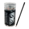 Princessa black eyeliner pencil with built-in sharpener and display container
