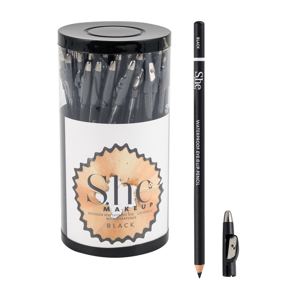 Waterproof Eye and Lip Pencil- Black — imagen principal del producto