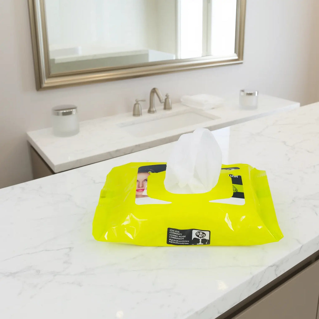 Facial Makeup Cleansing Wipes, with Vitamins, 30 Wipes, Green Tea Extract — vista 5 del producto