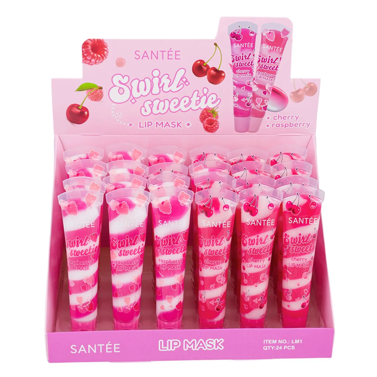 Santée Swirl Sweetie Hydrating Lip Mask, Cherry or Raspberry — vista 4 del producto