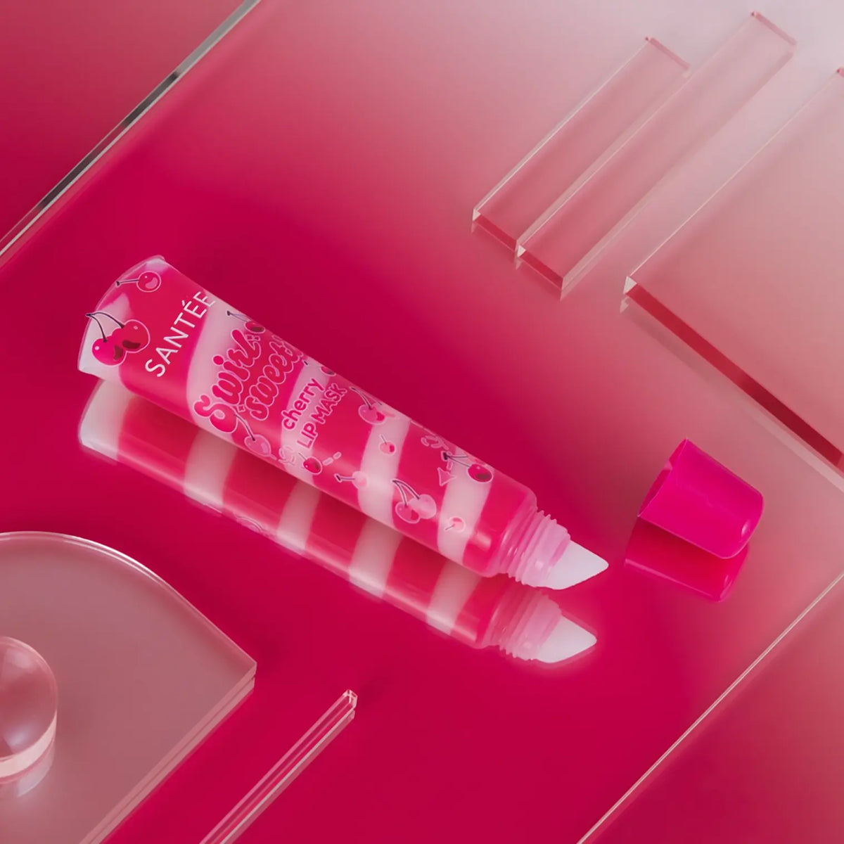Santée Swirl Sweetie Hydrating Lip Mask, Cherry or Raspberry — vista 3 del producto
