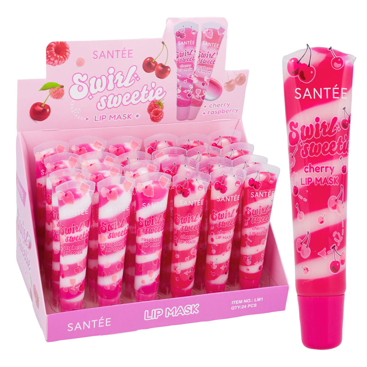 Santée Swirl Sweetie Hydrating Lip Mask, Cherry or Raspberry — vista 2 del producto