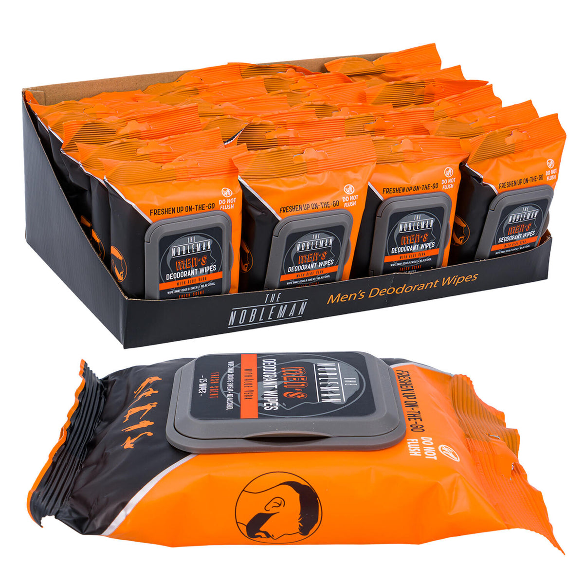 The Nobleman Men's Deodorant Wipes, 25 Count — imagen principal del producto