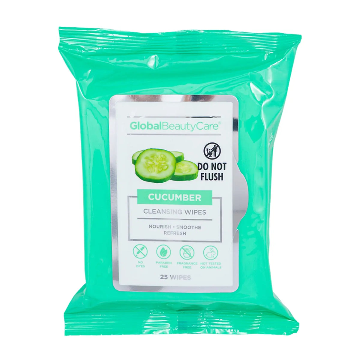 Global Beauty Care Cucumber Cleansing Wipes, 25 Count — vista 2 del producto