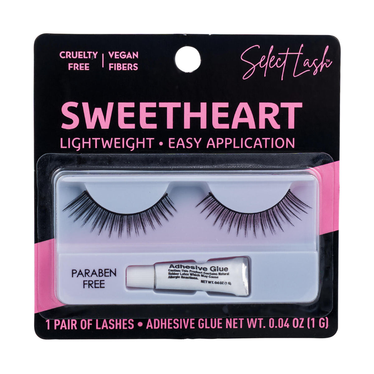 Select Lash Sweetheart Eyelashes with Glue – 1 Pair