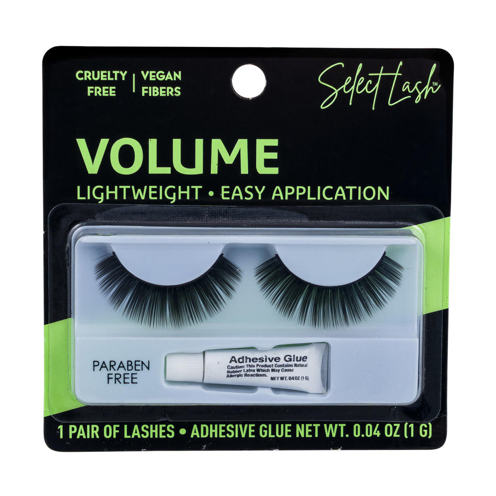 Back of adhesive glue tube included with Select Lash Volume eyelashes