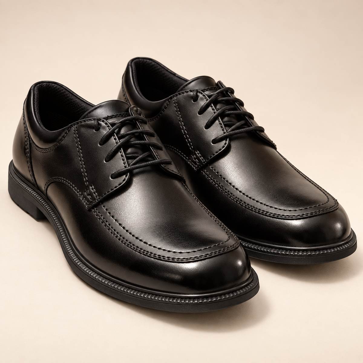 Nunn Bush Men’s Bourbon St. Dress Shoes – Black — vista 2 del producto