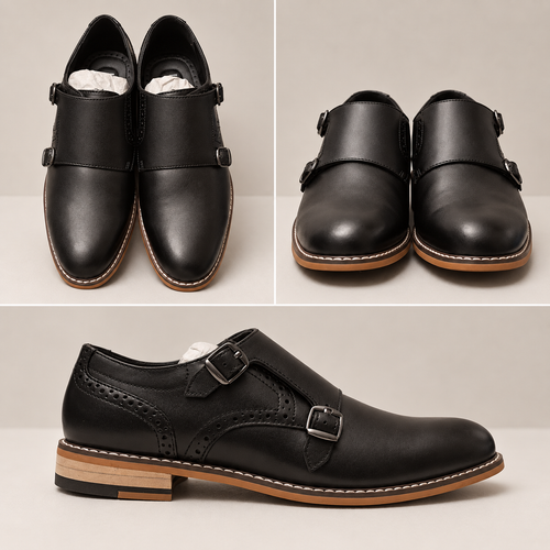 Bar III Men’s Jesse Dress Shoes – Black — vista 2 del producto