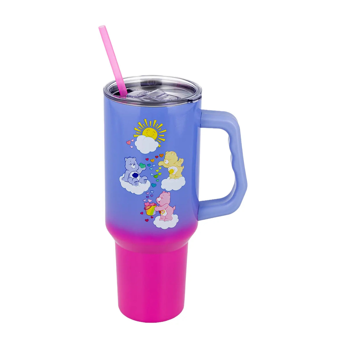 Vaso Care Bears con asa, acero inoxidable y diseño divertido