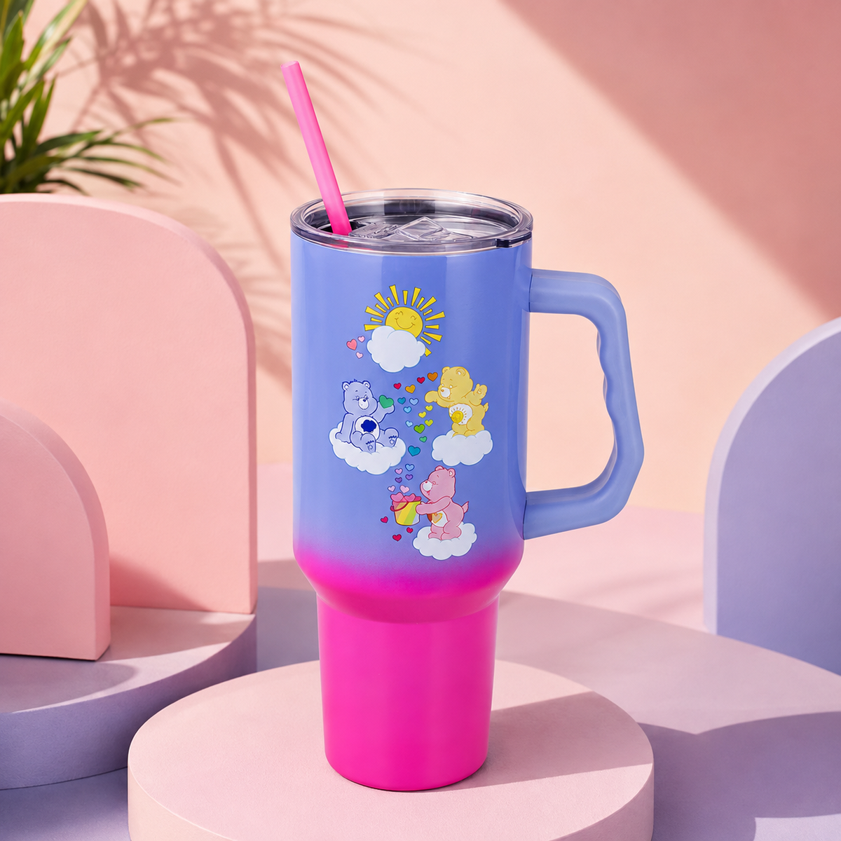 Vaso Care Bears de acero inoxidable de 40 oz con diseño de personaje