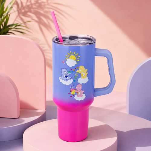 Vaso Care Bears de acero inoxidable de 40 oz con diseño de personaje