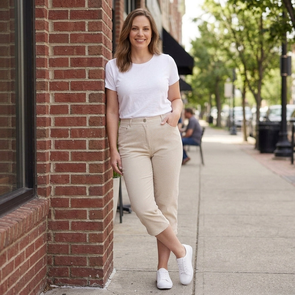 Gloria Vanderbilt Amanda High-Waisted Capri Pants | Women's Size 10