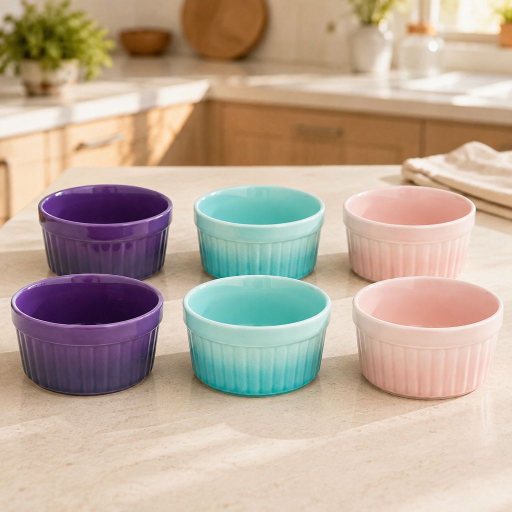 Set de 6 ramekins de gres Crockpot de 12 oz en colores surtidos