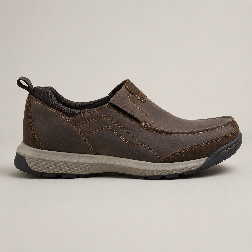 Dockers Men’s Albright Dark Brown Slip-On Shoes — vista 2 del producto