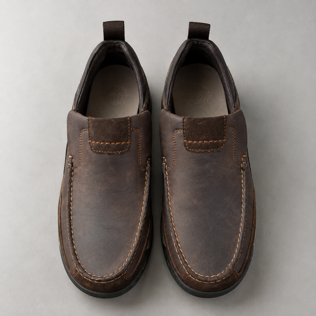 Dockers Men’s Albright Dark Brown Slip-On Shoes — vista 4 del producto