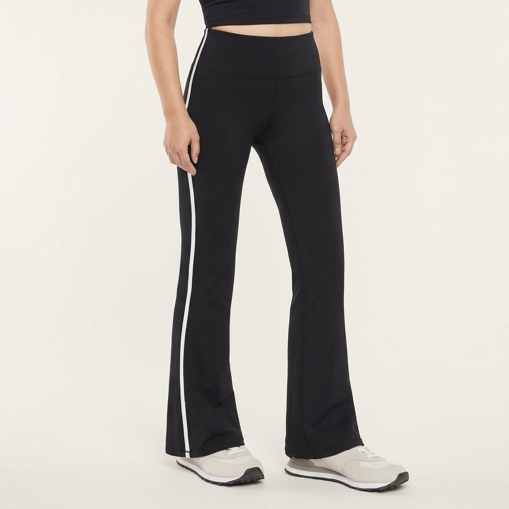 GapFit Flare Leggings – Side Stripe, Moisture-Wicking 4-Way Stretch | XXL
