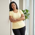 Kirkland Signature Women's Pima Cotton Tee – Light Yellow | XXL