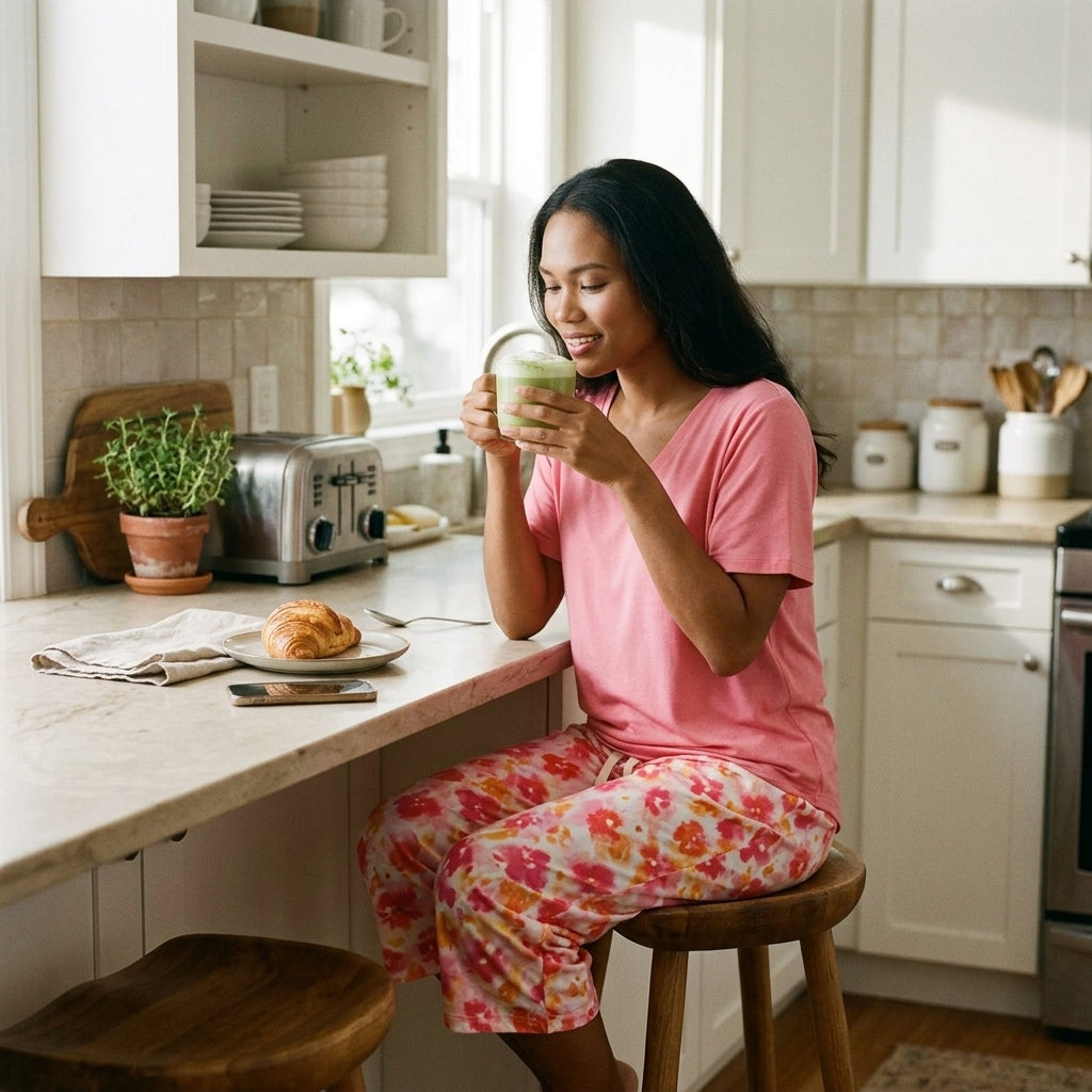 Felina 100% Cotton 4-Piece Pajama Set – Sizes S & 3XL