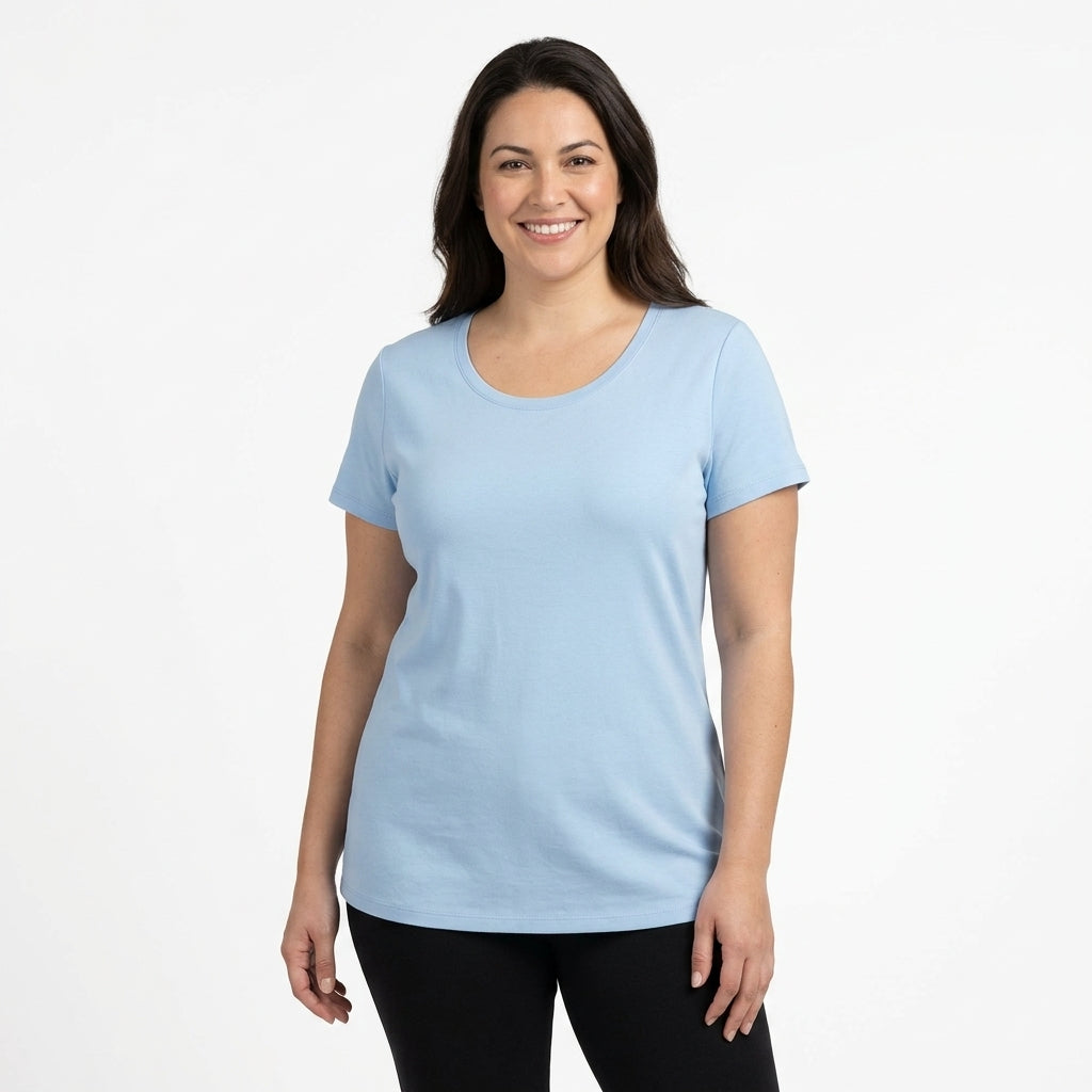 Kirkland Signature Women's Pima Cotton Tee – Blue | XXL