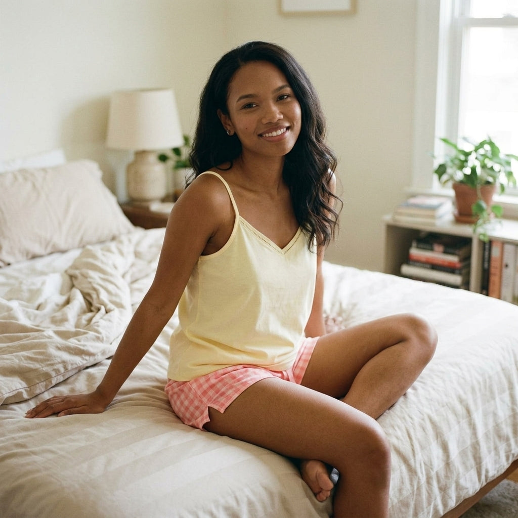 Felina 100% Cotton 4-Piece Pajama Set – Sizes S & 3XL