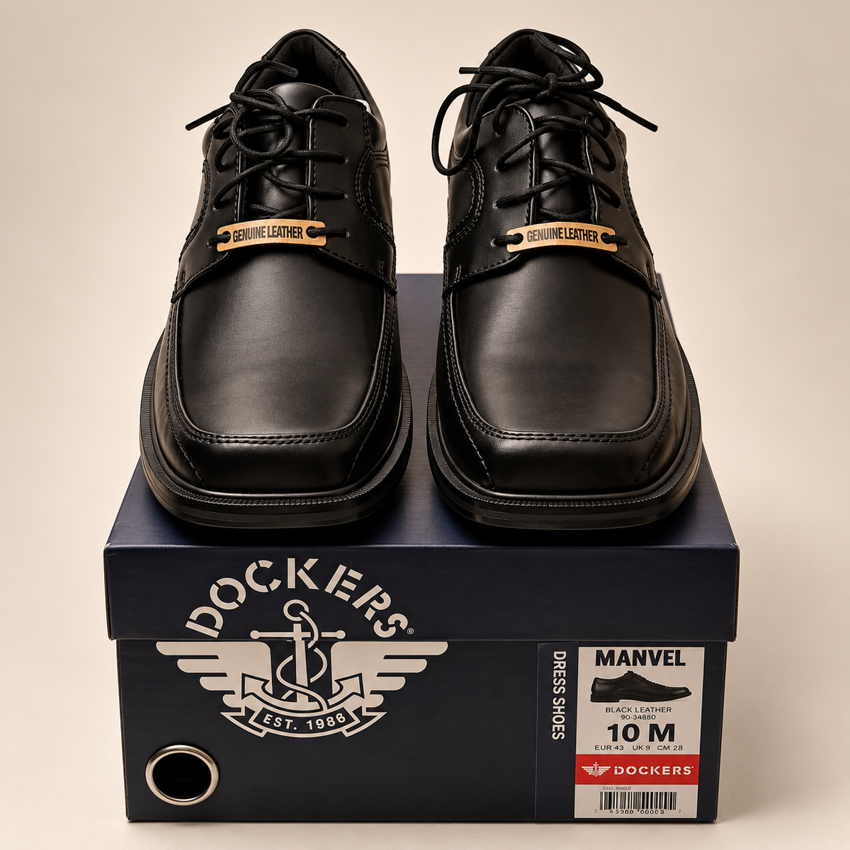 Nunn Bush Men’s Marvin St. Dress Shoes – Black — vista 4 del producto