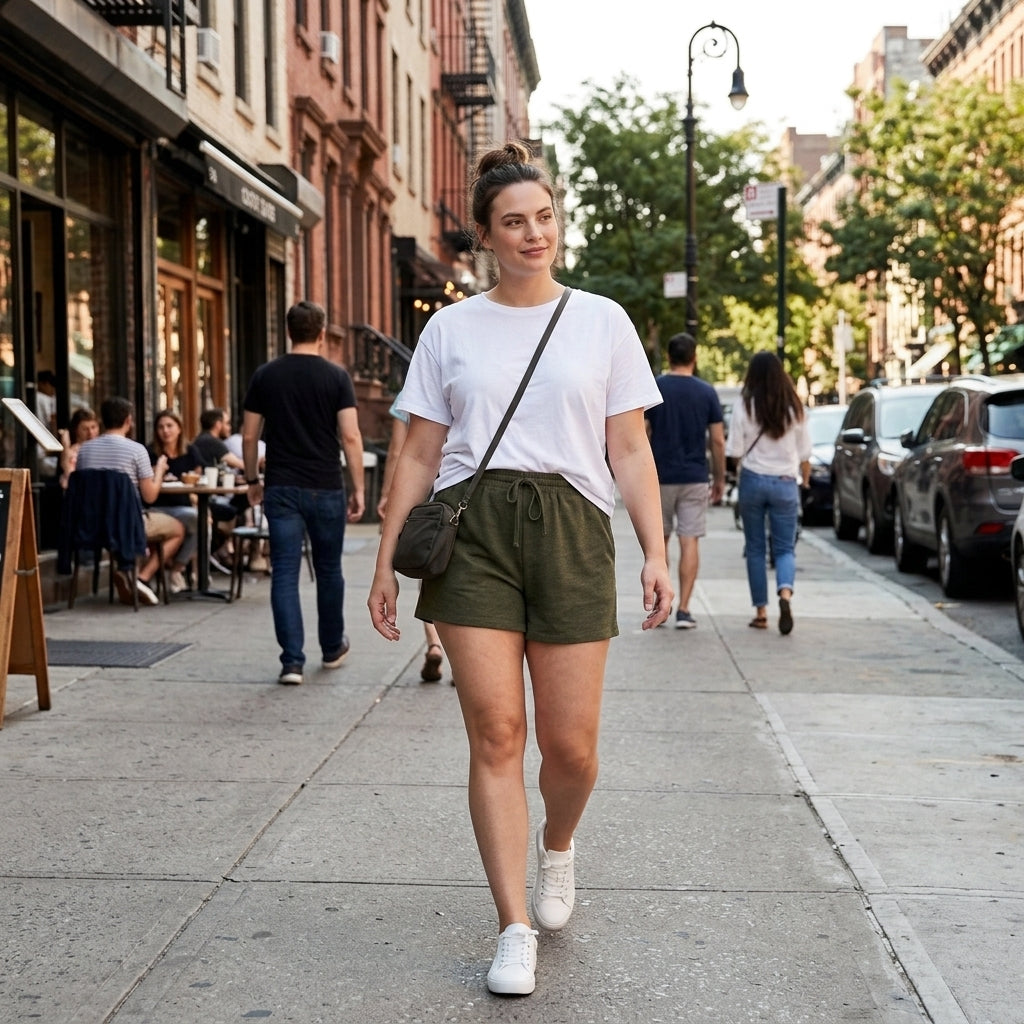 Hilary Radley Pull-On Shorts with Side Seam Pockets – Sizes M, L, XL & XXL