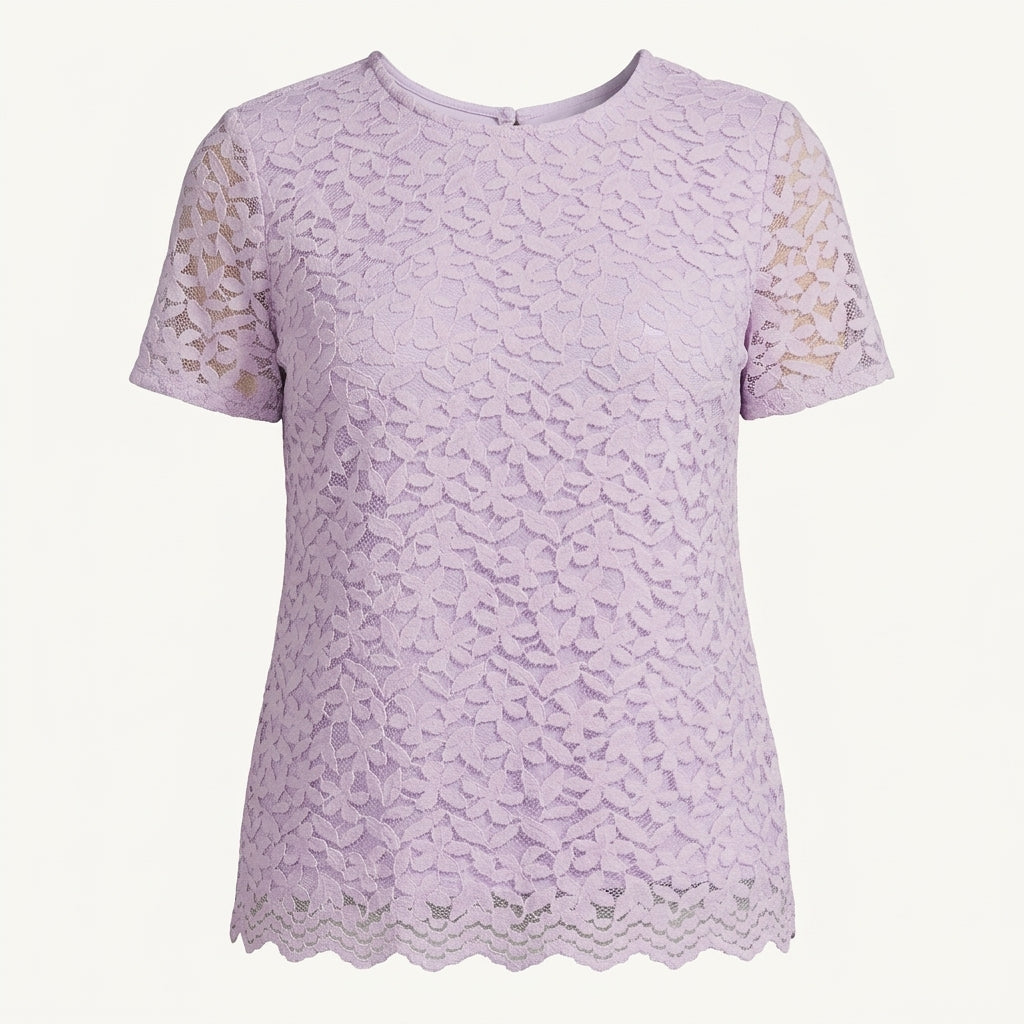 Teddi Rose Women's Lace Top – Purple | Size S