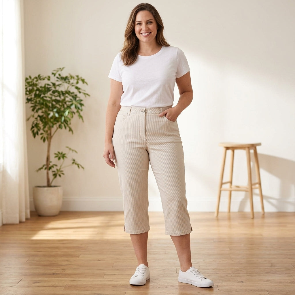 Gloria Vanderbilt Amanda High-Waisted Capri Pants | Women's Size 10