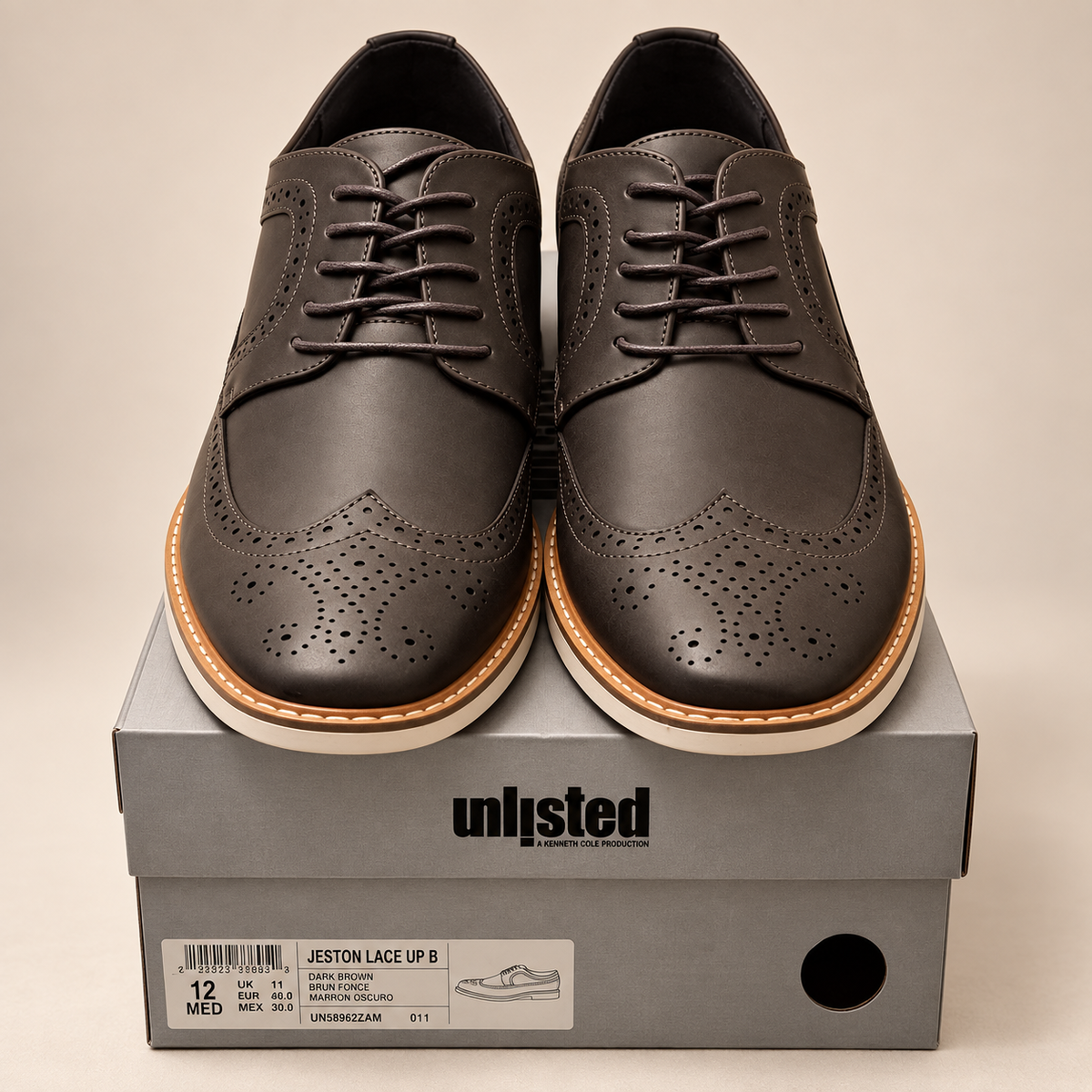 Unlisted by Kenneth Cole Men’s Jeston Lace-Up Shoes — vista 5 del producto