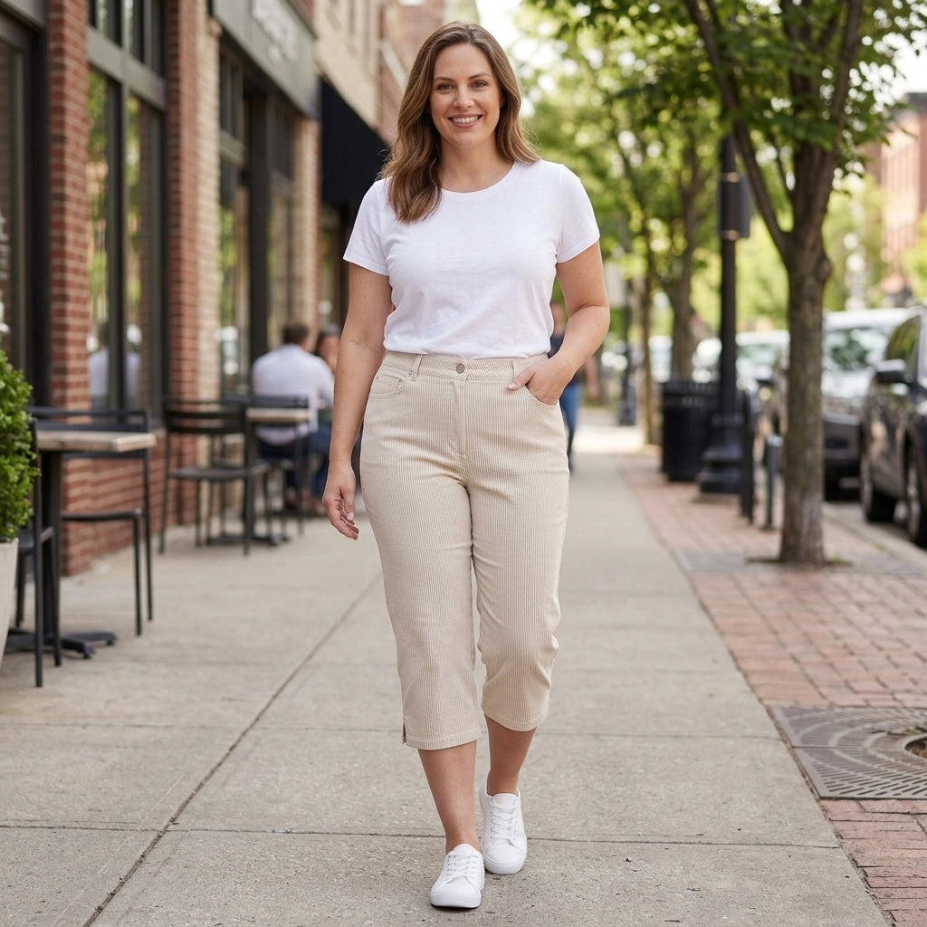 Gloria Vanderbilt Amanda High-Waisted Capri Pants | Women's Size 10