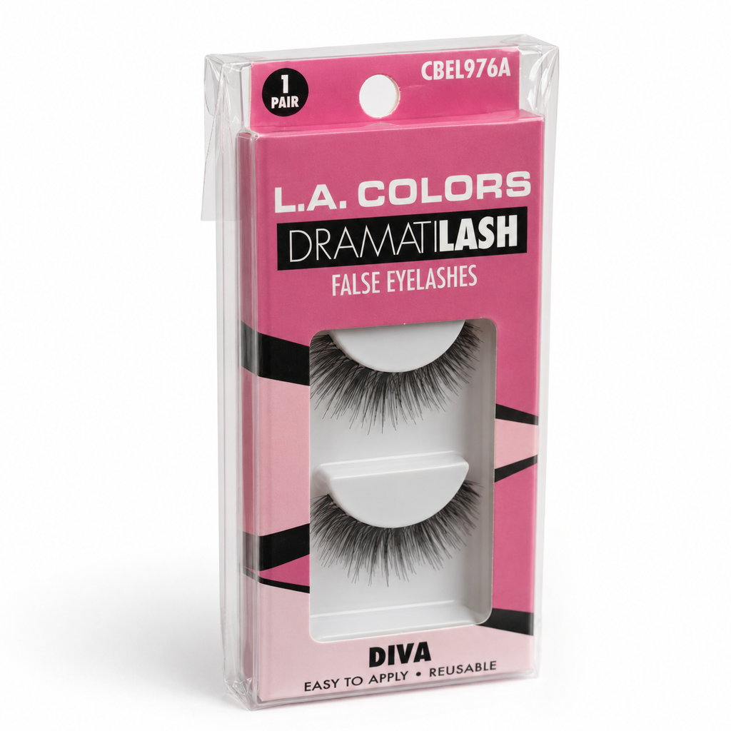 L.A. Colors Dramatilash False Eyelashes, 1 Pair, Diva Black — vista 5 del producto