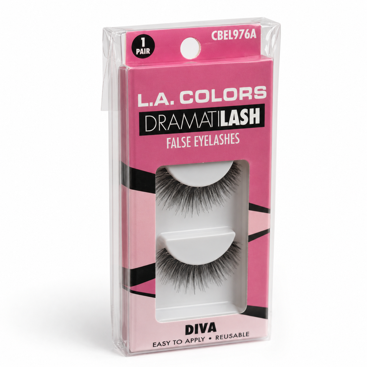 L.A. Colors Dramatilash False Eyelashes, 1 Pair, Diva Black — vista 5 del producto