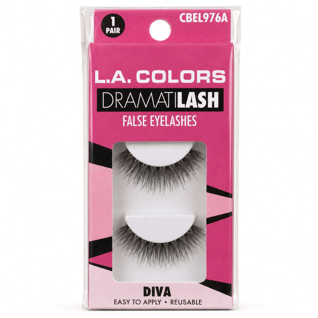 L.A. Colors Dramatilash False Eyelashes, 1 Pair, Diva Black — vista 2 del producto